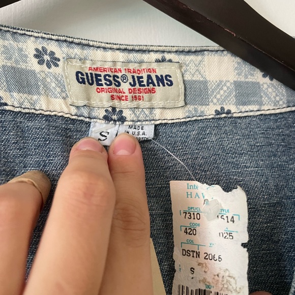 NWT Guess Vintage Jean vest!! Size S! - Picture 4 of 10